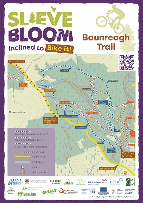 Baunreagh MTB Trail map