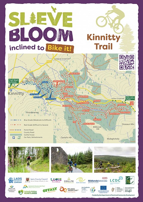 Kinnitty MTB trailhead map