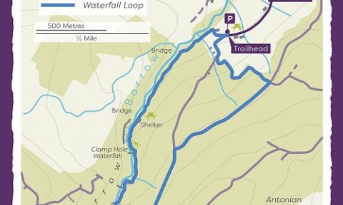 Map of glenbarrowwaterfall map 