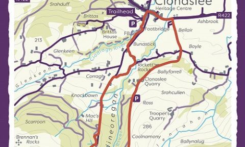 Map of glendineoregan loop walk