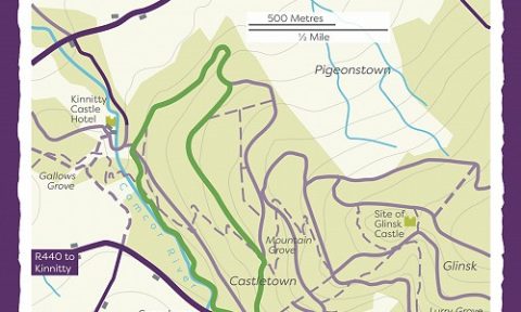 Map of kinnitty castle loop