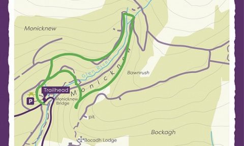 Map of monicknew valley walk