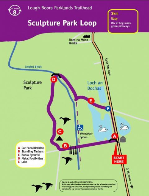 Map of boora sculpture loop