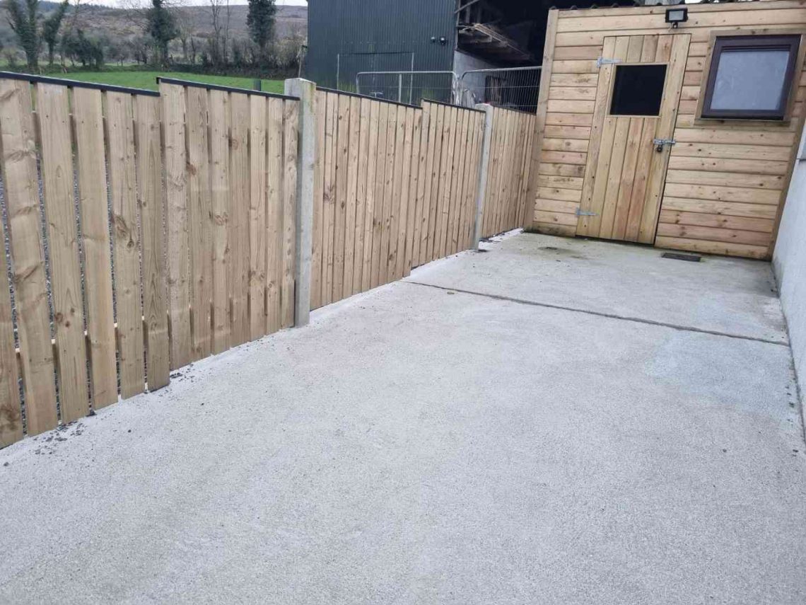 Dogs area outside of Lacka Lodge