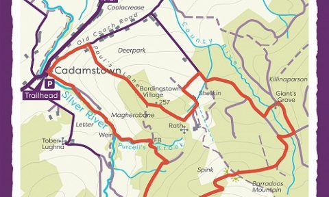 Map of Cadamstown Giants Grave