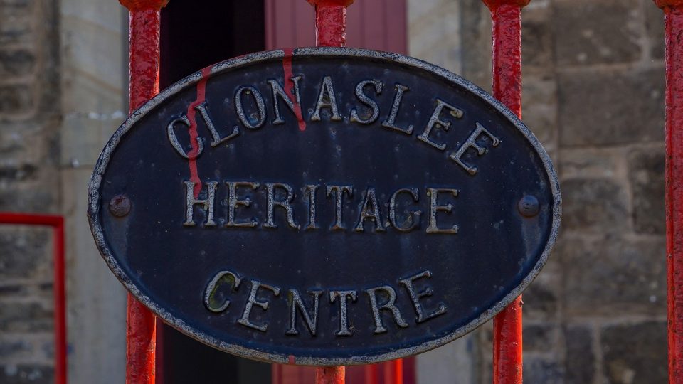 Sign for Clonaslee Heritage Centre