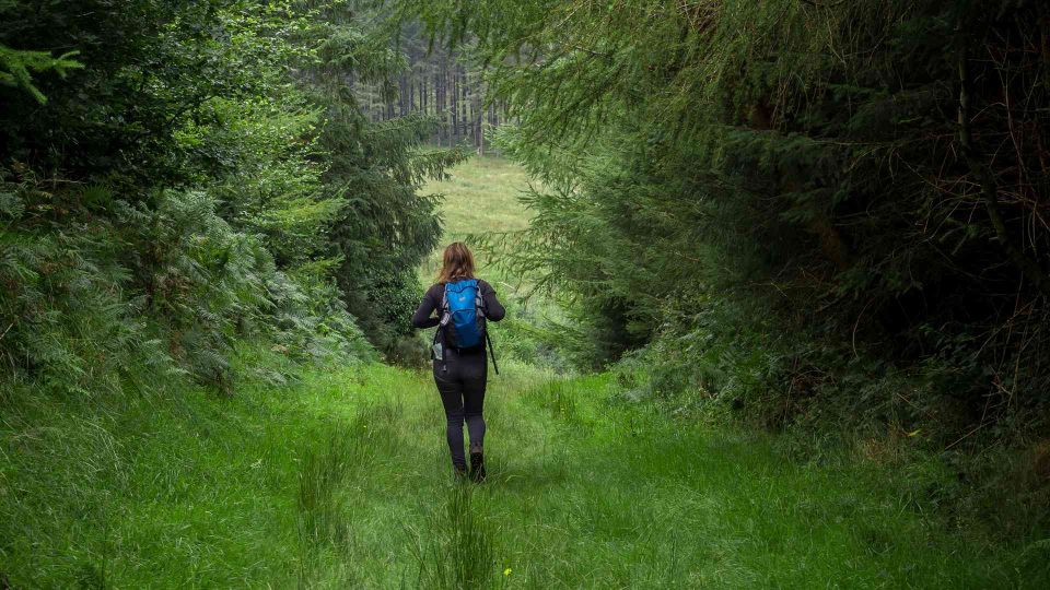 Photo of woman walking through pauls lane