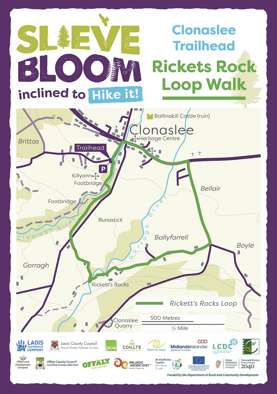 Map of rickets rock loop walk