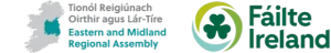 Eastern and Midland Regional Assembly and Failte Ireland logos