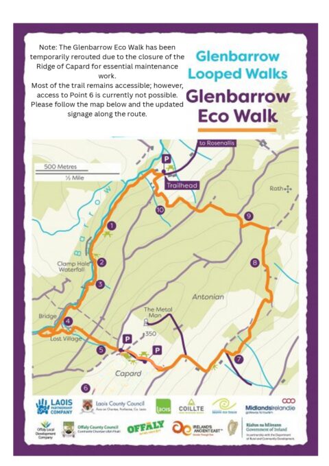 Map of glenbarrow eco reroute